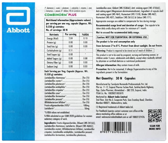 Combinorm Plus 100mg Capsule 15s
