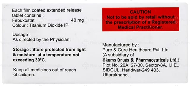 Fexanto ER 40mg Tablet 10s