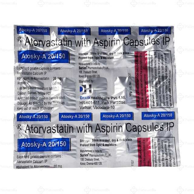 Atosky A 20/150mg Capsule 15s