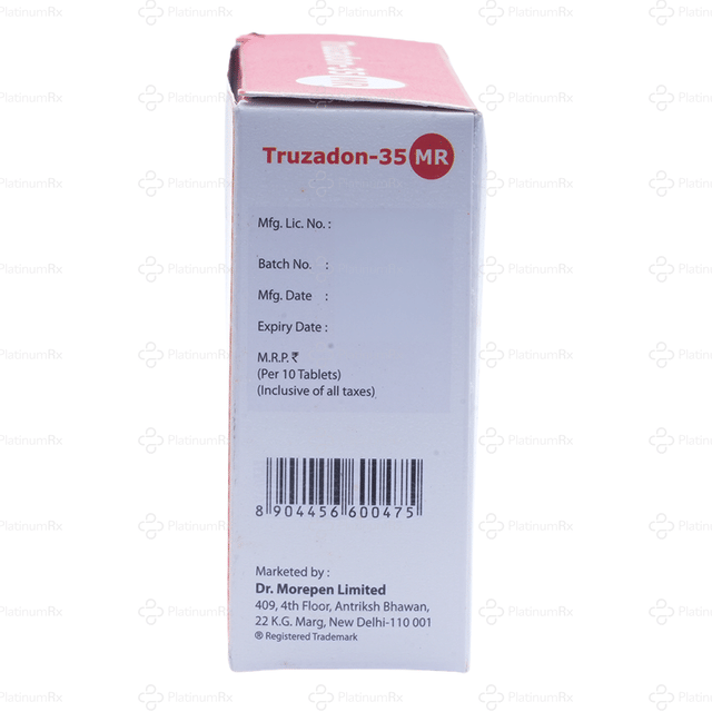 Truzadon 35mg MR Tablet 10s