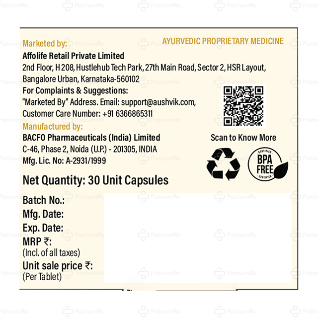Aushvik Shilajit Gold Capsule 30s