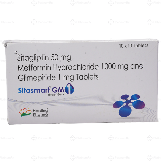 Sitasmart GM 1/1000/50mg Tablet 10s