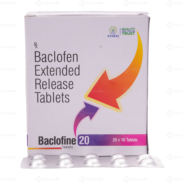 Baclofine 20mg Tablet ER 10s