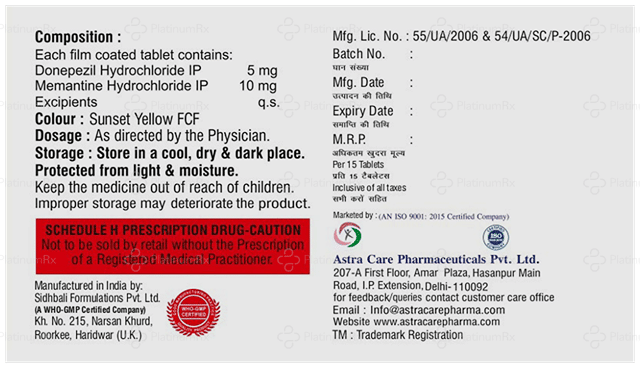 Donapure M 5/10mg Tablet 15s