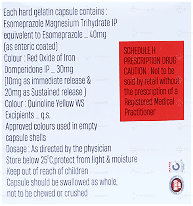 Safeso 30/40mg Capsule SR 15s