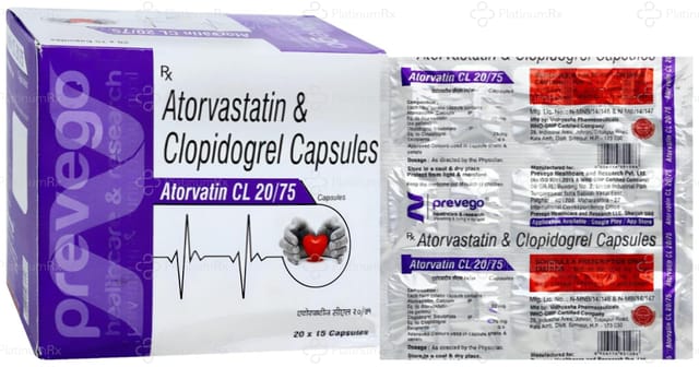 Atorvatin CL 20/75mg Capsule 15s