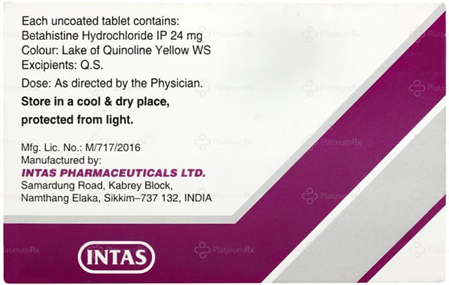 Zevert MD 24mg Tablet 15s