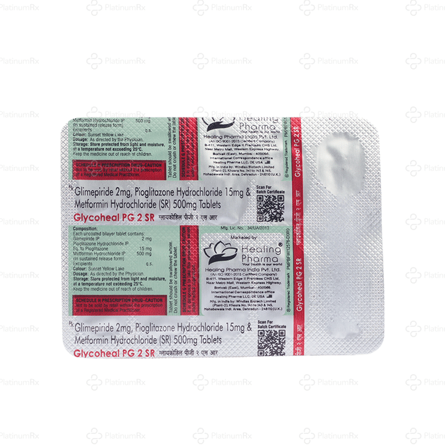 Glycoheal PG 2/500/15mg Tablet SR 10s