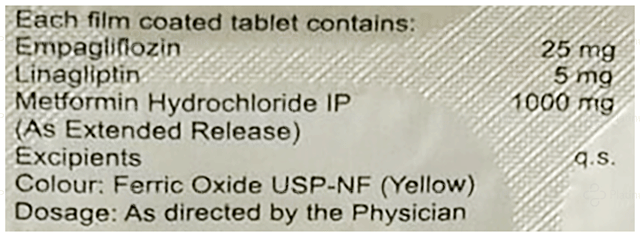 Emnorm LM 25/5/1000mg Tablet ER 10s