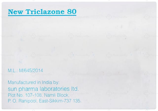 New Triclazone 80/500/15mg Tablet 10s