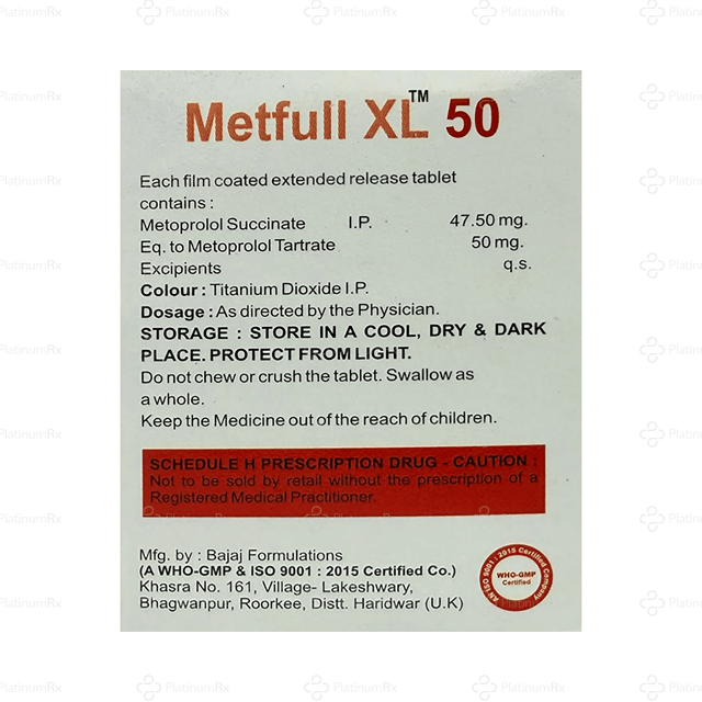 Metfull XL 47.5mg Tablet ER 10s