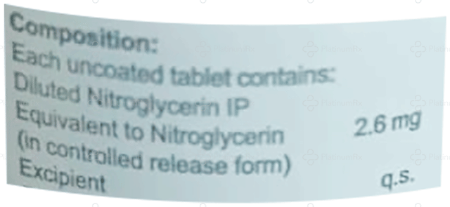 Nitromate 2.6mg Tablet CR 30s