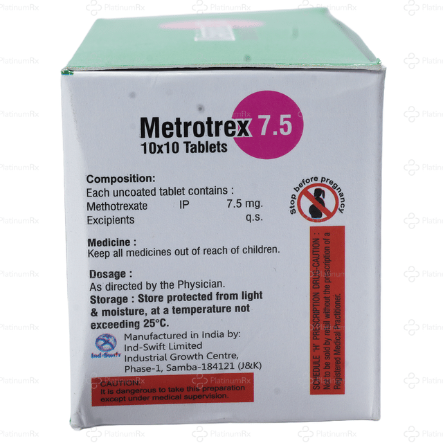 Metrotrex 7.5mg Tablet 10s