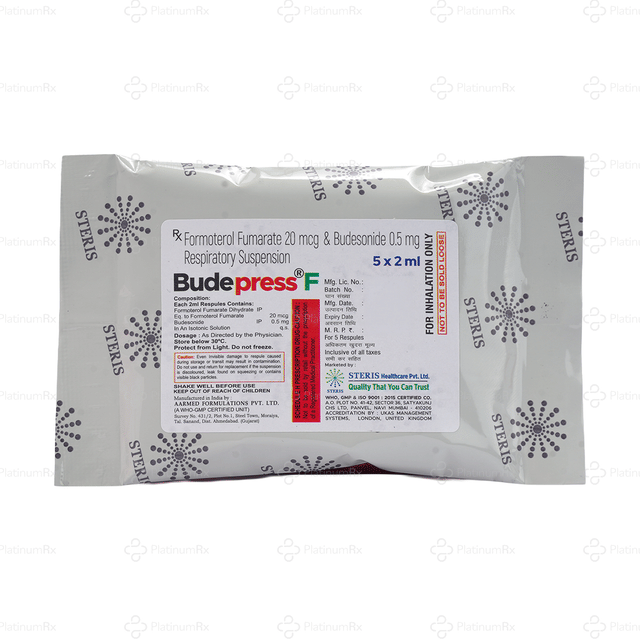 Budepress F 500/20mcg Respules 5X2ml