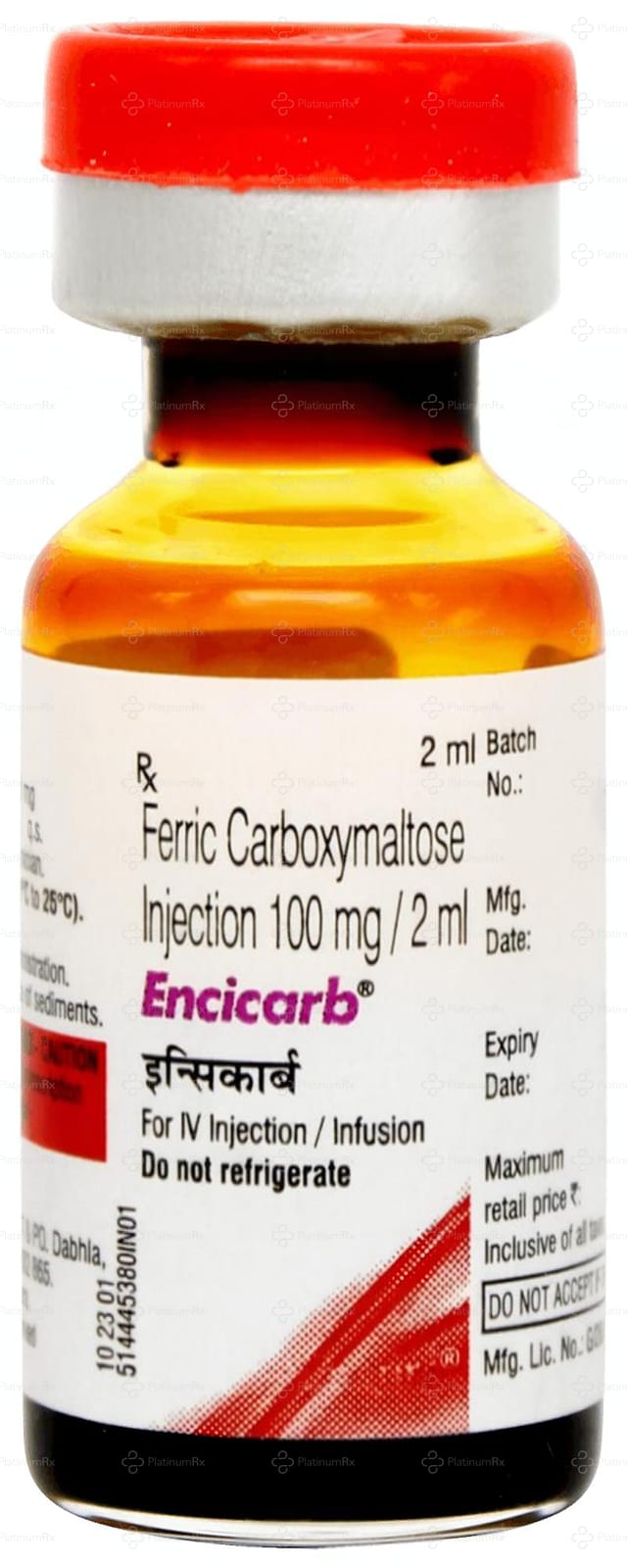 Encicarb 100mg/2ml (50mg/ml) Injection 2ml