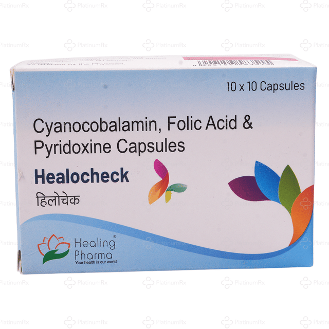Healocheck 0.4/1/10mg Capsule 10s