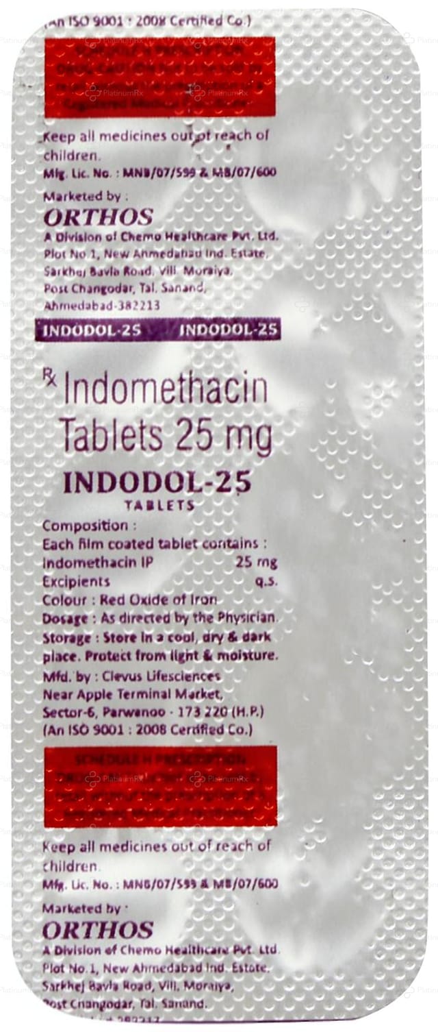 Indodol 25mg Tablet 10s