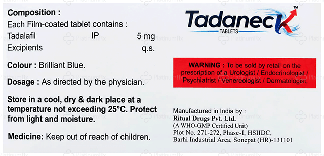 TadanecK 5mg Tablet 10s