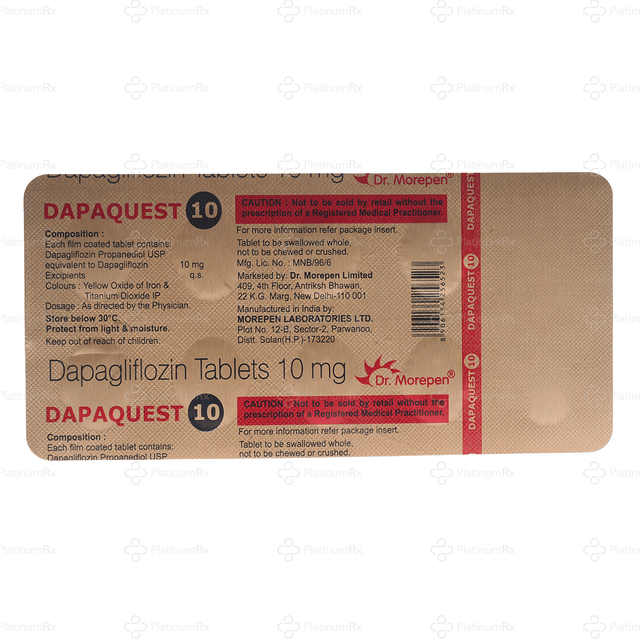 Dapaquest 10mg Tablet 10s