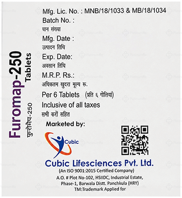 Furomap 250mg Tablet 6s
