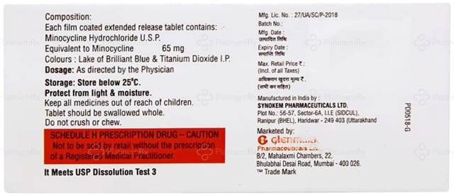 Minym ER 65mg Tablet 10s