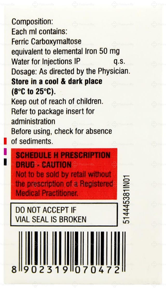 Encicarb 100mg/2ml (50mg/ml) Injection 2ml