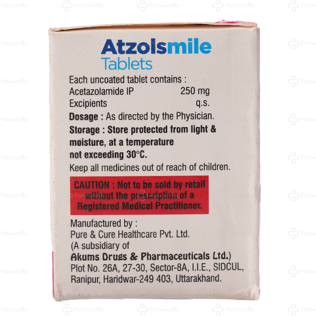 Atzolsmile 250mg Tablet 15s