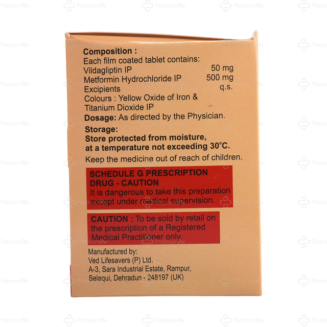 Vildavista M 500mg Tablet 15s