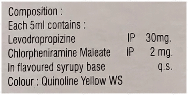 Fixotuss LD 2/30mg Mango Syrup 100ml