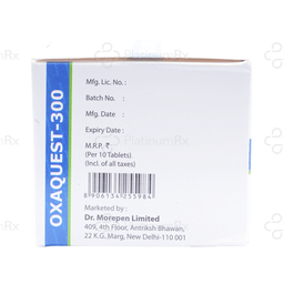 Oxaquest 300mg Tablet 10s