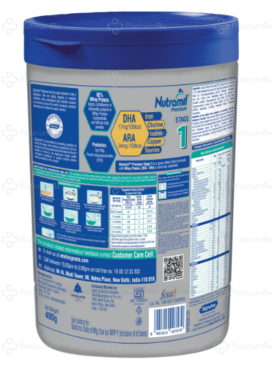 Nutramil Premium Stage 1 Follow Up Formula Powder Jar 400gm