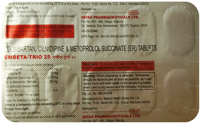Embeta Trio 10/23.75/40mg Tablet ER 10s