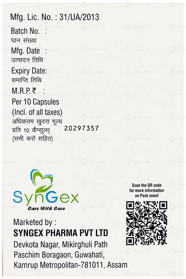 Syngex's Nexa IT 150/20mg Capsule PR 10s