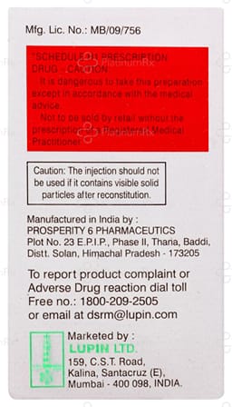 Combitaz 1000/125mg Injection 1s