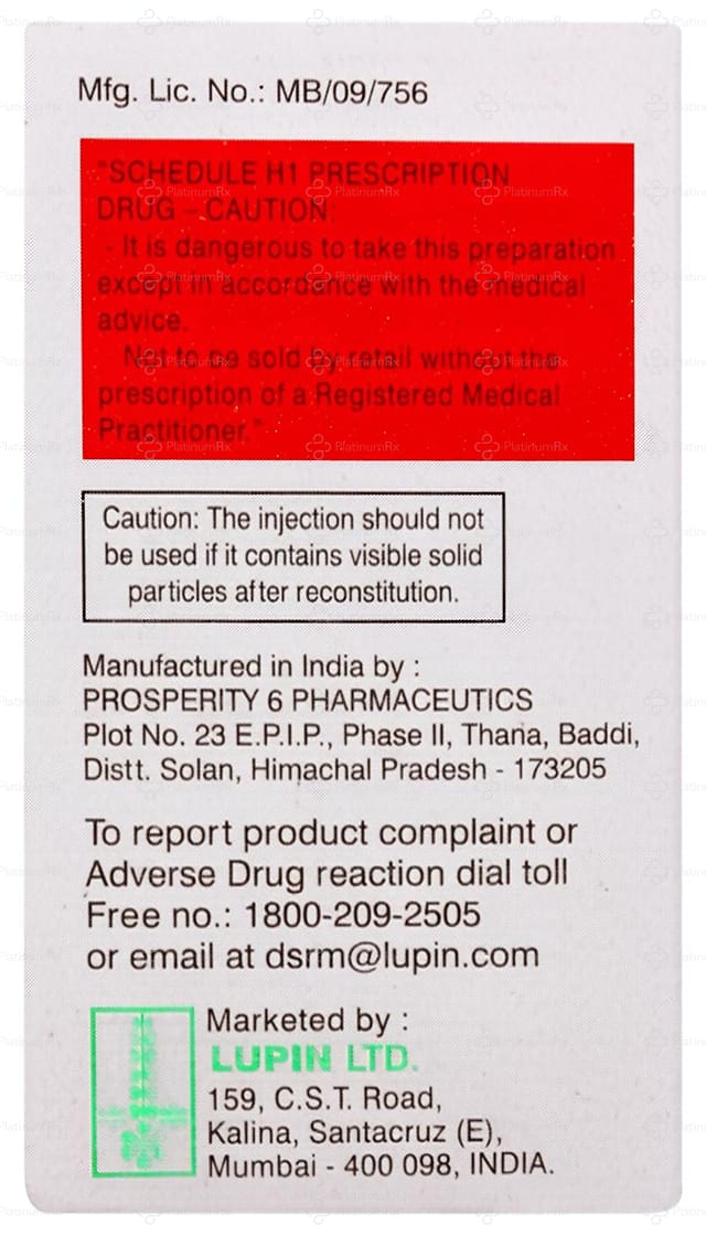 Combitaz 1000/125mg Injection 1s
