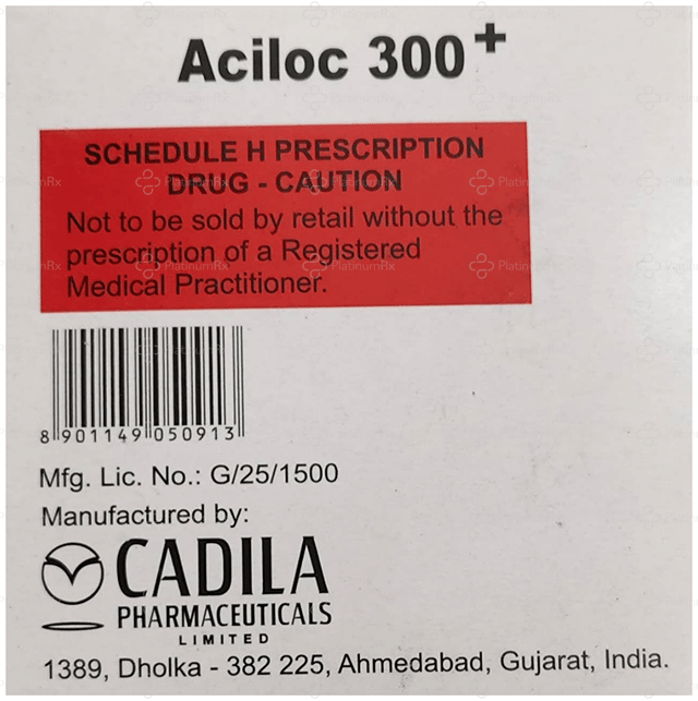 Aciloc 300 Plus 40mg Tablet 20s