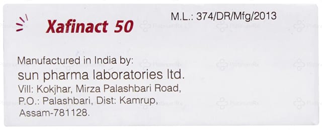 Xafinact 50mg Tablet 10s