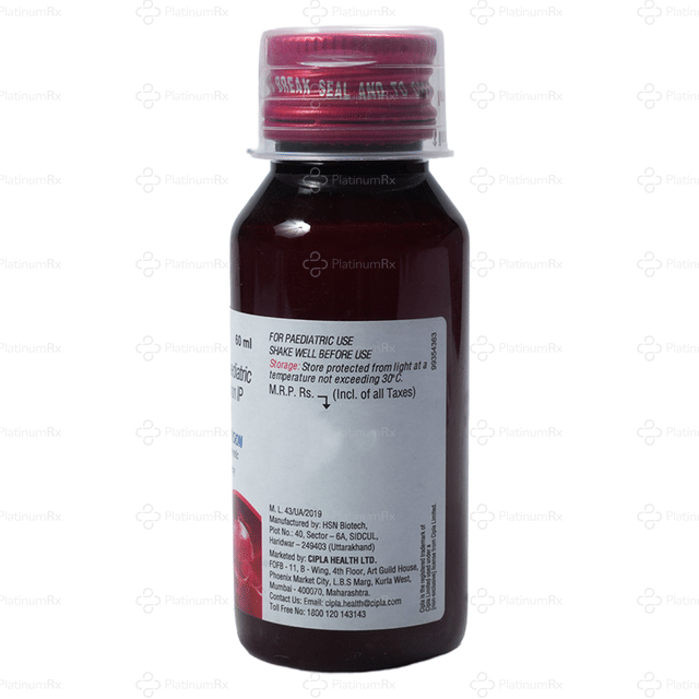 Paracip 250mg Oral Suspension 60ml