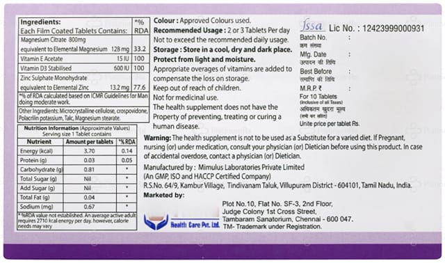 MG Relax Tablet 10s