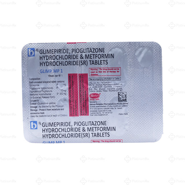 Glimp MP 1/500/15mg SR Tablet 10s