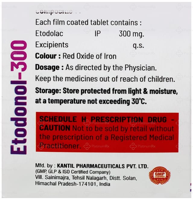 Etodonol 300mg Tablet 10s