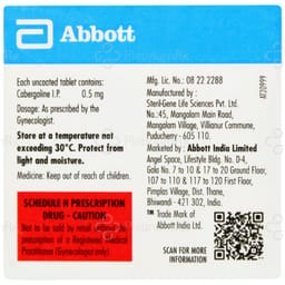 Cabermore 0.5mg Tablet 4s