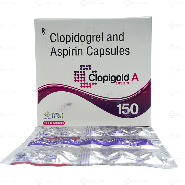 Clopigold A 150/75mg Capsule 15s
