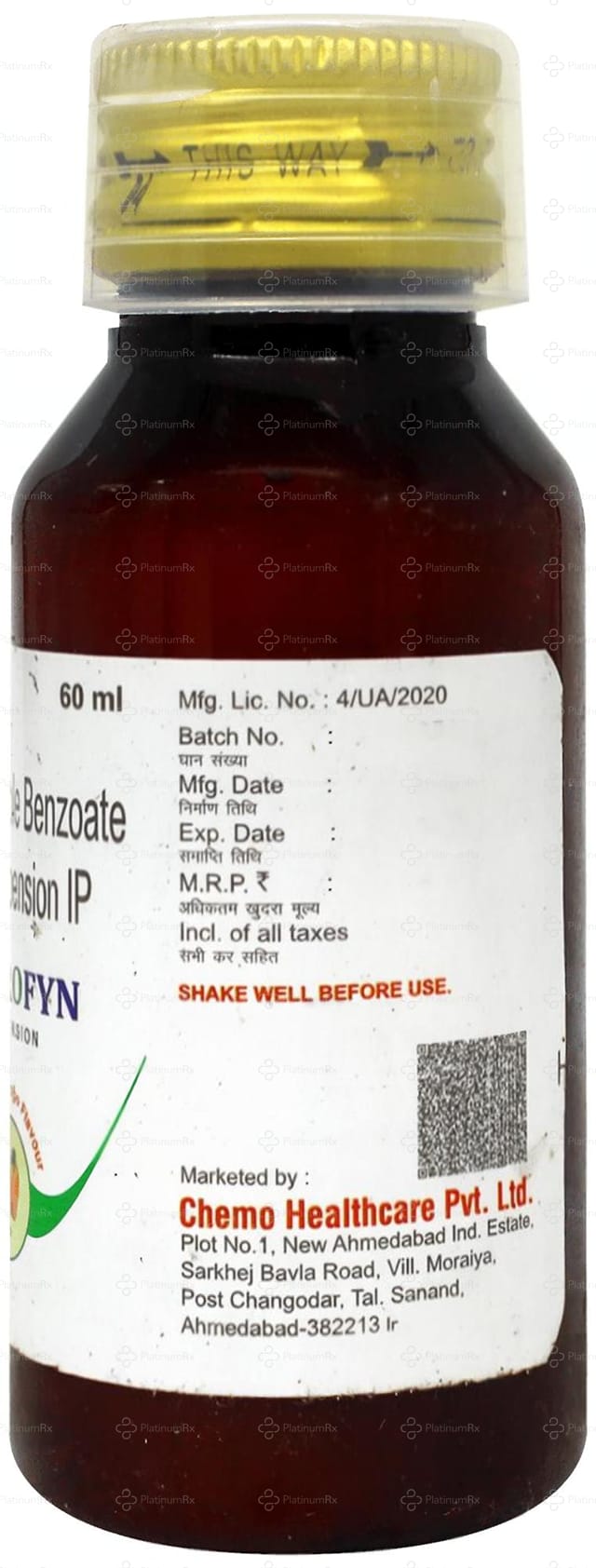 Metrofyn 200mg Delicious Mango Flavour Oral Suspension 60ml