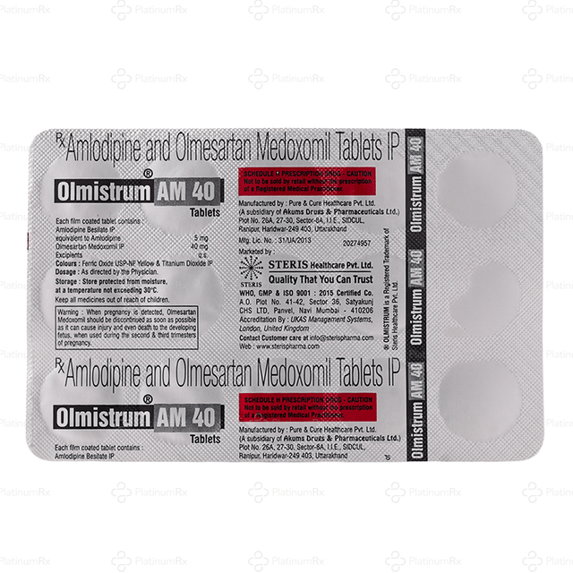 Olmistrum AM 40/5mg Tablet 15s