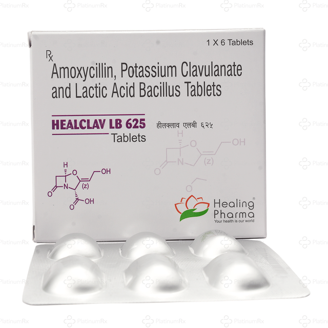 Healclav LB 625mg Tablet 6s