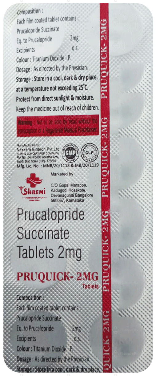 Pruquick 2mg Tablet 10s