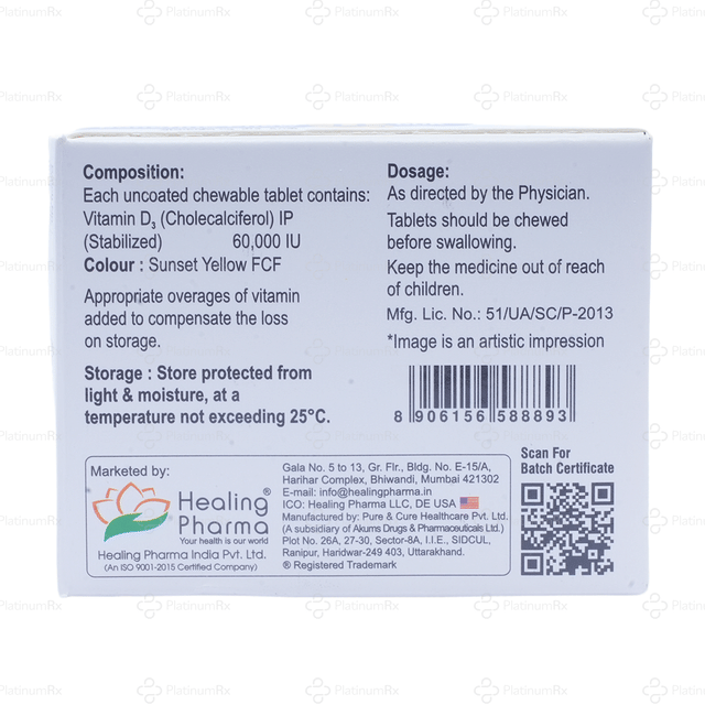 Bonefine Chew D3 60K Chewable Tablet 4s