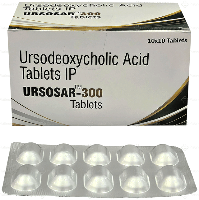 Ursosar 300mg Tablet 10s