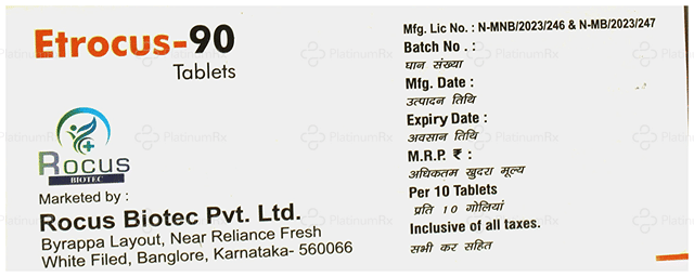 Etrocus 90mg Tablet 10s